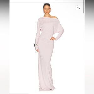 Helsa The Nina Dress Elegant Off-Shoulder Pink Dress